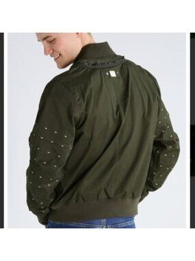 G-Star Raw Army Green Bomber Jacket Men’s S Slim Fit